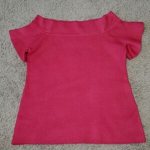 New Ann Taylor Fuschia Off Shoulder Sweater